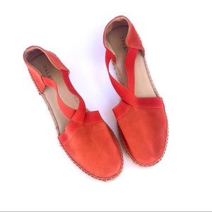 Talbots Strappy Espadrille Flats Orange 11